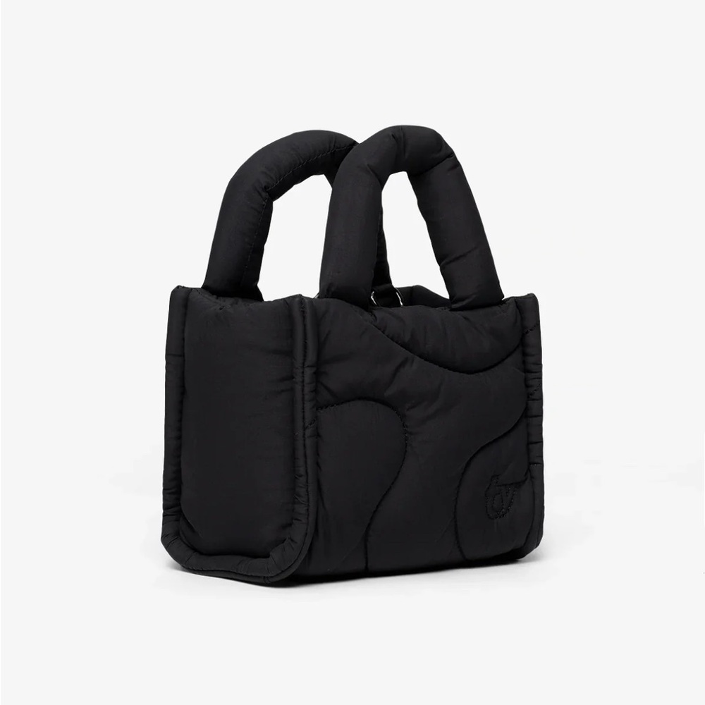 Elegant Black Padded Mini Bag